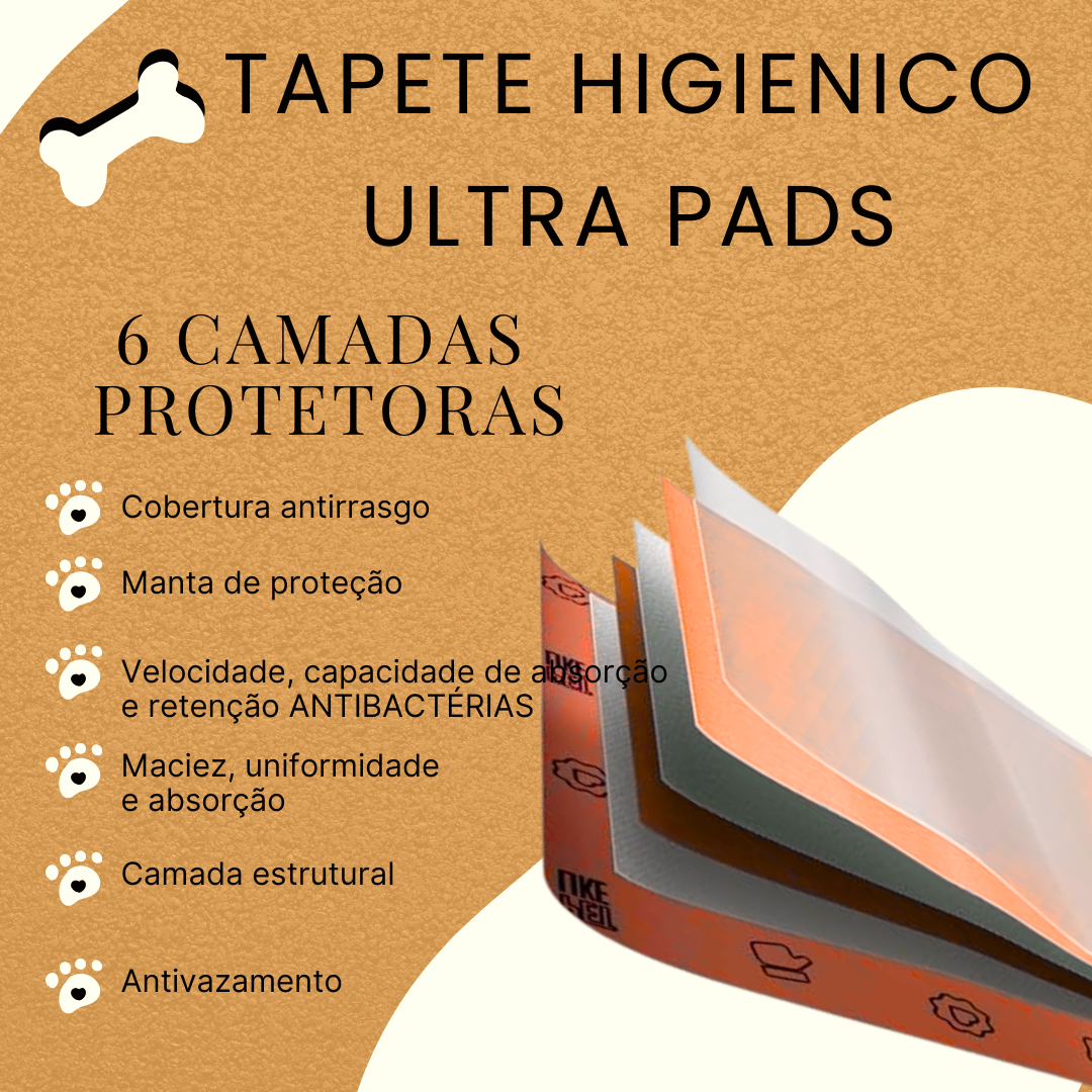 TAPETE HIGIÊNICO PETLIKE ULTRA PADS LAVANDA