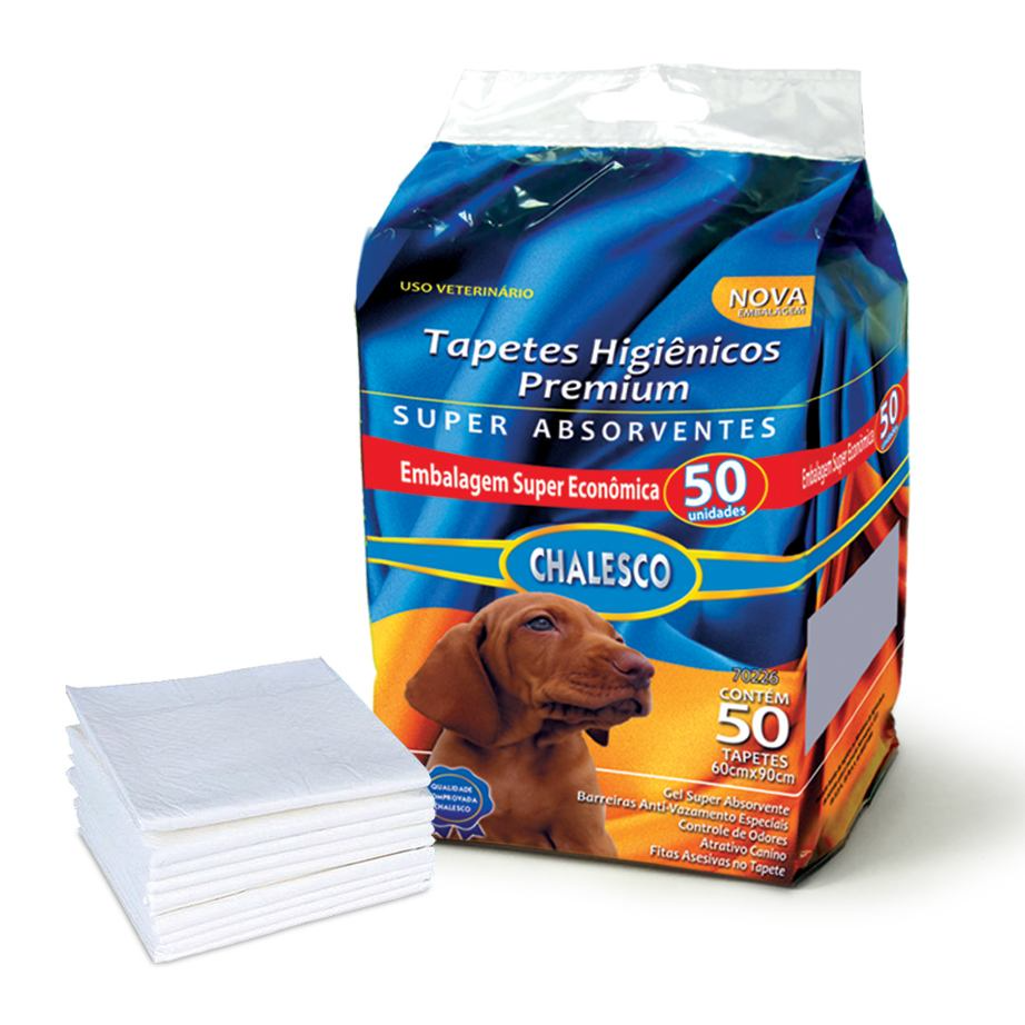 TAPETE HIGIÊNICO CHALESCO PREMIUM PARA CÃES
