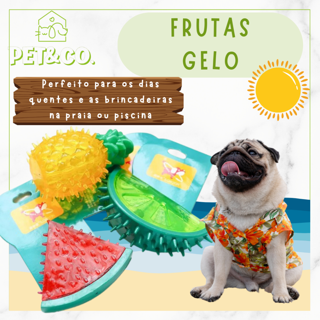 BRINQUEDO MORDEDOR GELADO PARA CACHORRO COM APITO