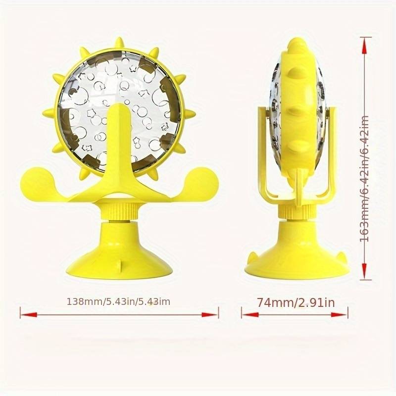 BRINQUEDO INTERATIVO PARA PETS - RODA GIGANTE COM DISPENSER PARA PETISCOS