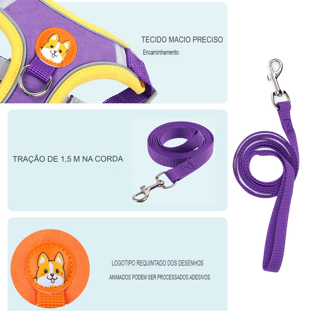 COLEIRA PEITORAL PARA CACHORRO