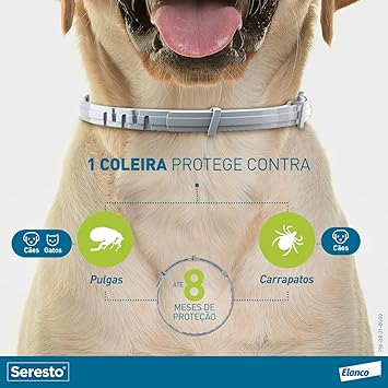 COLEIRA ANTIPULGAS SERESTO PETS COM MAIS DE 8KG