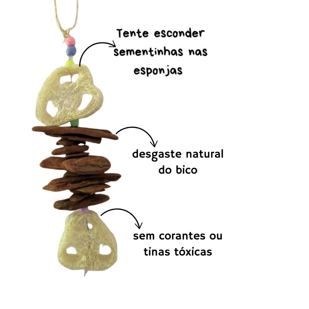 BRINQUEDO PÊNDULO PARA AVES