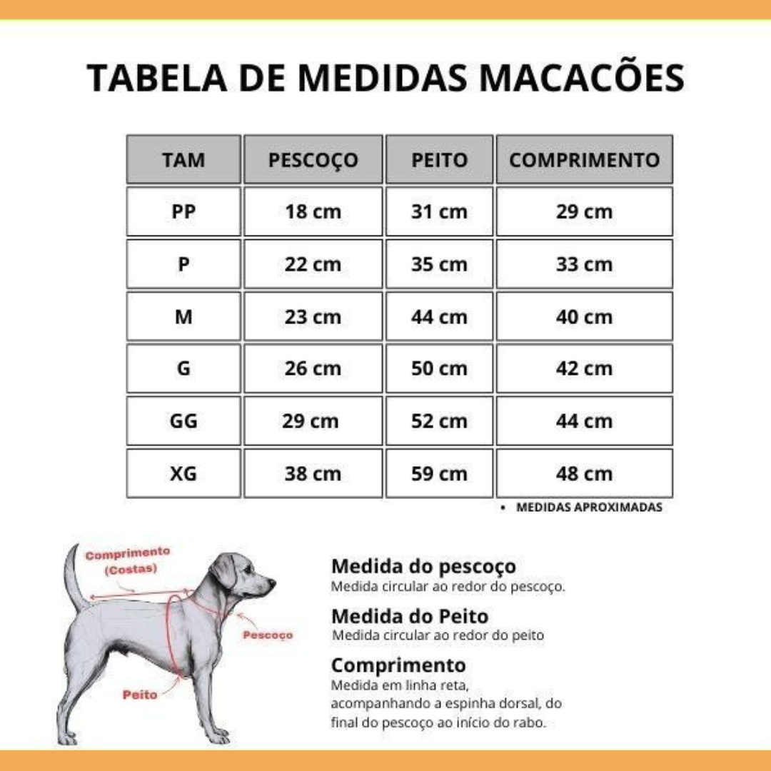 MACACÃO SOFT PARA PET