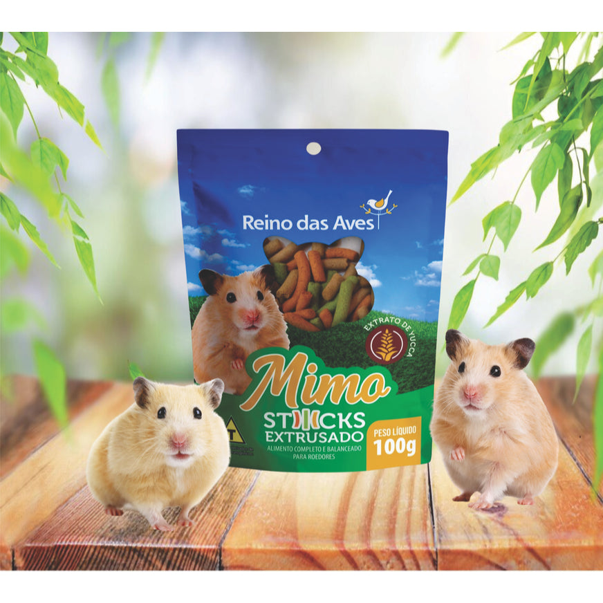BISCOITO PARA ROEDORES MIMO STICKS 100G