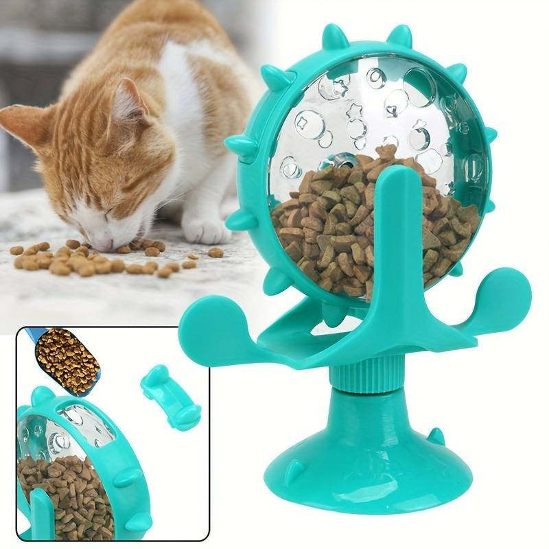 BRINQUEDO INTERATIVO PARA PETS - RODA GIGANTE COM DISPENSER PARA PETISCOS