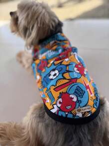 ROUPINHA PET ESTAMPADA DE ALGODÃO