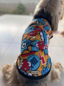 ROUPINHA PET ESTAMPADA DE ALGODÃO