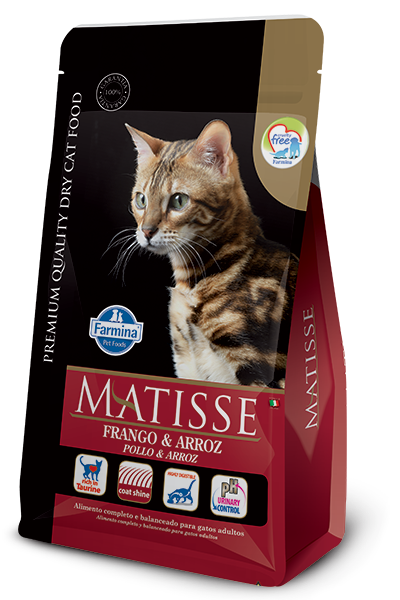 RAÇAO PARA GATOS MATISSE ADULTO FRANGO E ARROZ - 7,5KG