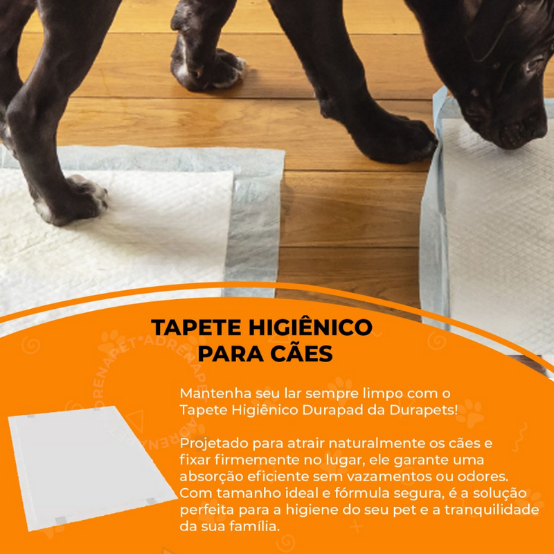 TAPETE HIGIÊNICO PARA CACHORRO DURAPADS 30 UNIDADES