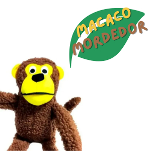 MACAQUINHO DE PELÚCIA COM SOM PARA PETS
