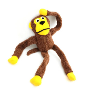MACAQUINHO DE PELÚCIA COM SOM PARA PETS