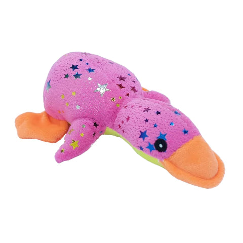 BRINQUEDO PELÚCIA PATINHO BRILHANTE PARA CÃES - ROSA