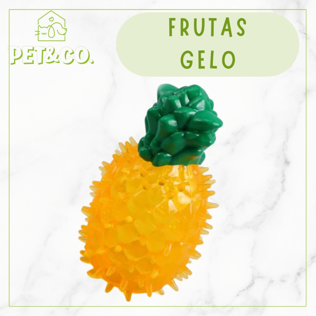 BRINQUEDO MORDEDOR GELADO PARA CACHORRO COM APITO