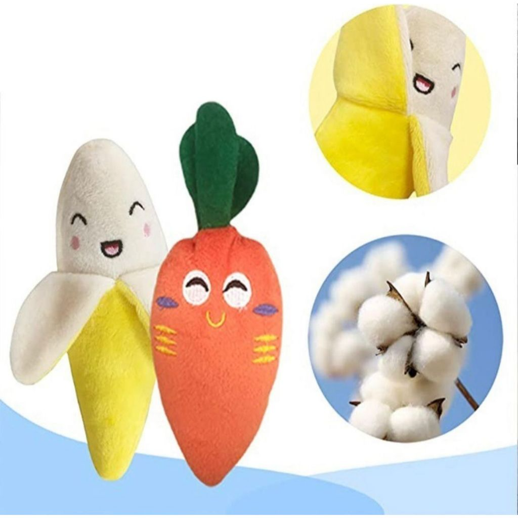 KIT ESPECIAL DE 6 PELÚCIAS COM APITO - DIVERSÃO GARANTIDA PARA SEU CÃO