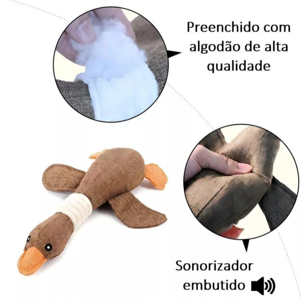 PATO BRINQUEDO DE PELÚCIA PET