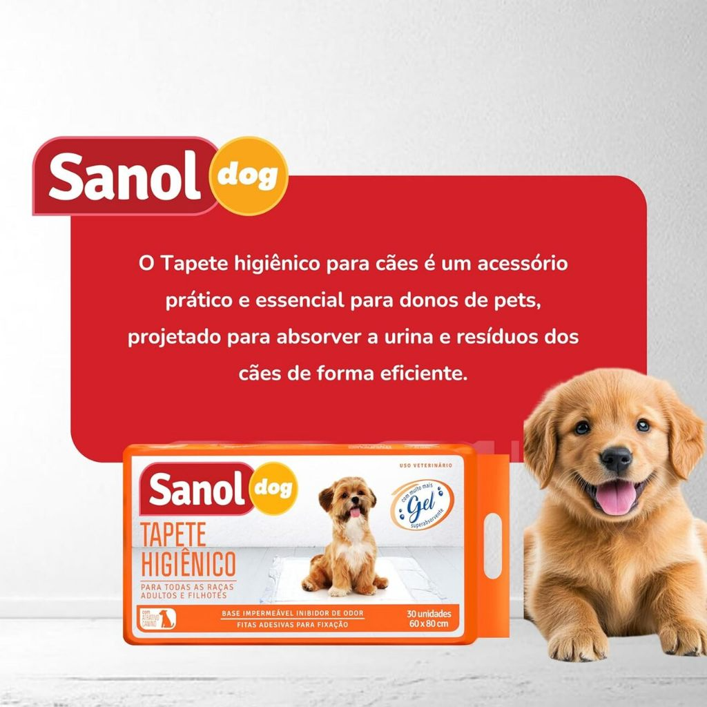 TAPETE HIGIÊNICO PARA CÃES SANOL DOG