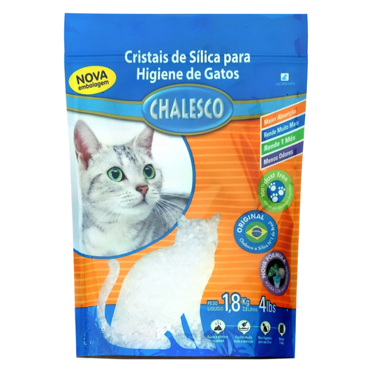 AREIA PARA GATOS SÍLICA CHALESCO