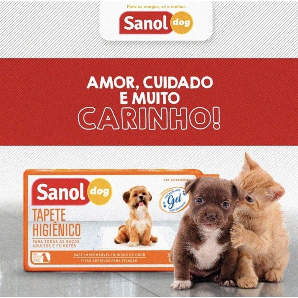 TAPETE HIGIÊNICO PARA CÃES SANOL DOG