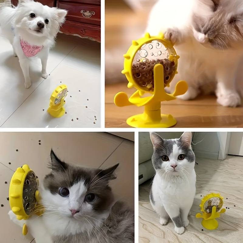 BRINQUEDO INTERATIVO PARA PETS - RODA GIGANTE COM DISPENSER PARA PETISCOS