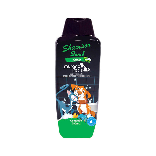 SHAMPOO 2 EM 1 M. PET'S COCO PARA CÃES E GATOS - 700ML