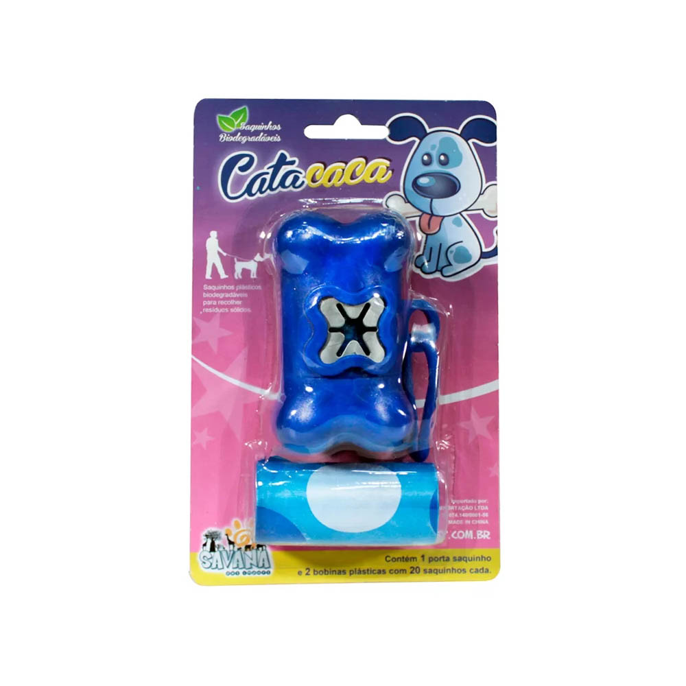 KIT CATA CACA COM 2 REFIS PARA CÃES E GATOS