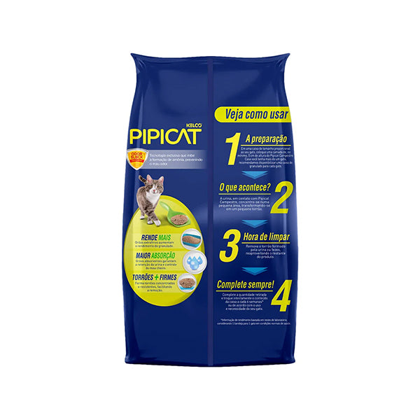 PIPICAT CAMPESTRE AREIA HIGIÊNICA PARA GATOS - 4KG