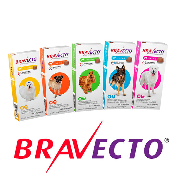 BRAVECTO ANTIPULGAS E CARRAPATOS PARA CÃES