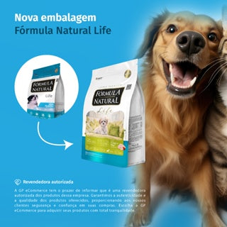 FÓRMULA NATURAL SUPER PREMIUM LIFE CÃES FILHOTES PORTES MINI E PEQUENO