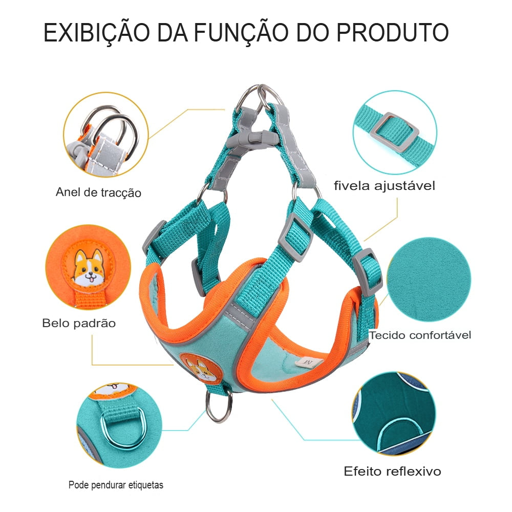 COLEIRA PEITORAL PARA CACHORRO